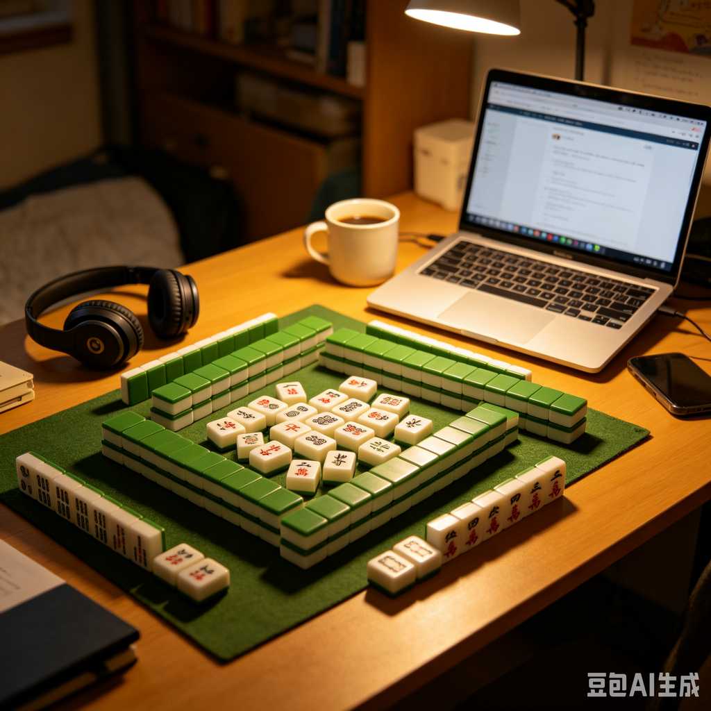 engraved texture mahjong tiles
